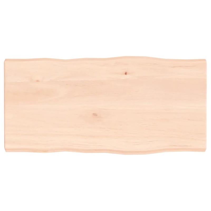 vidaXL Tablero de mesa madera maciza borde natural 80x40x(2-4) cm vidaXL Tablero de mesa madera maciza borde natural 80x40x(2-4) cm