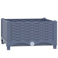vidaXL Arriate polipropileno 40x40x23 cm