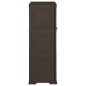 vidaXL Armario de plástico diseño de madera marrón 79x43x125 cm vidaXL Armario de plástico diseño de madera marrón 79x43x125 cm