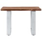 vidaXL Mesa de centro borde natural madera maciza acacia 60x60x40 cm vidaXL Mesa de centro borde natural madera maciza acacia 60x60x40 cm