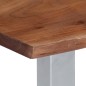 vidaXL Mesa de centro borde natural madera maciza acacia 60x60x40 cm vidaXL Mesa de centro borde natural madera maciza acacia 60x60x40 cm