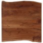 vidaXL Mesa de centro borde natural madera maciza acacia 60x60x40 cm vidaXL Mesa de centro borde natural madera maciza acacia 60x60x40 cm