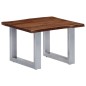 vidaXL Mesa de centro borde natural madera maciza acacia 60x60x40 cm vidaXL Mesa de centro borde natural madera maciza acacia 60x60x40 cm