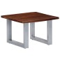 vidaXL Mesa de centro borde natural madera maciza acacia 60x60x40 cm vidaXL Mesa de centro borde natural madera maciza acacia 60x60x40 cm