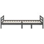 vidaXL Estructura de cama madera maciza de pino gris 90x200 cm vidaXL Estructura de cama madera maciza de pino gris 90x200 cm