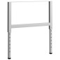 vidaXL Estructura de banco de trabajo 2 uds metal 85x(69-95,5)cm gris vidaXL Estructura de banco de trabajo 2 uds metal 85x(69-95,5)cm gris