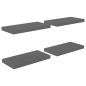 vidaXL Estantes flotantes de pared 4 uds MDF negro brillo 50x23x3,8 cm vidaXL Estantes flotantes de pared 4 uds MDF negro brillo 50x23x3,8 cm