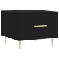 vidaXL Mesa de centro madera contrachapada negro 50x50x40 cm vidaXL Mesa de centro madera contrachapada negro 50x50x40 cm