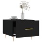 vidaXL Mesa de centro madera contrachapada negro 50x50x40 cm vidaXL Mesa de centro madera contrachapada negro 50x50x40 cm