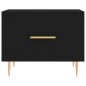 vidaXL Mesa de centro madera contrachapada negro 50x50x40 cm vidaXL Mesa de centro madera contrachapada negro 50x50x40 cm