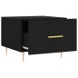 vidaXL Mesa de centro madera contrachapada negro 50x50x40 cm vidaXL Mesa de centro madera contrachapada negro 50x50x40 cm