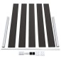 vidaXL Panel de valla WPC negro 180x105 cm