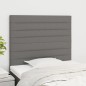 vidaXL Cabeceros 2 unidades de tela gris oscuro 100x5x78/88 cm vidaXL Cabeceros 2 unidades de tela gris oscuro 100x5x78/88 cm
