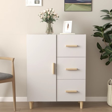 vidaXL Aparador de madera de ingeniería blanco 69,5x34x90 cm