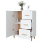 vidaXL Aparador de madera de ingeniería blanco 69,5x34x90 cm