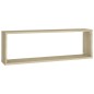 vidaXL Estantes cubos de pared 2 uds contrachapada roble 80x15x26,5 cm vidaXL Estantes cubos de pared 2 uds contrachapada roble 80x15x26,5 cm