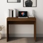 vidaXL Escritorio de madera contrachapada marrón roble 90x40x72 cm