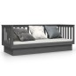 vidaXL Sofá cama madera maciza de pino gris 75x190 cm vidaXL Sofá cama madera maciza de pino gris 75x190 cm