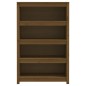 vidaXL Estantería madera maciza de pino marrón miel 80x35x126 cm vidaXL Estantería madera maciza de pino marrón miel 80x35x126 cm