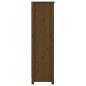vidaXL Estantería madera maciza de pino marrón miel 80x35x126 cm vidaXL Estantería madera maciza de pino marrón miel 80x35x126 cm