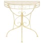 vidaXL Mesa auxiliar vintage metal semicircular 72x36x74 cm dorado
