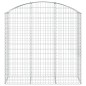 vidaXL Cesta gaviones forma arco hierro galvanizado 150x50x140/160 cm vidaXL Cesta gaviones forma arco hierro galvanizado 150x50x140/160 cm