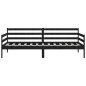 vidaXL Sofá cama de madera maciza de pino negro 90x200 cm vidaXL Sofá cama de madera maciza de pino negro 90x200 cm