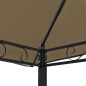 vidaXL Quiosco de jardín mesa y bancos gris taupe 180g/m² 2,5x1,5x2,4m vidaXL Quiosco de jardín mesa y bancos gris taupe 180g/m² 2,5x1,5x2,4m