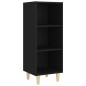 vidaXL Aparador de madera contrachapada negro 34,5x32,5x90 cm vidaXL Aparador de madera contrachapada negro 34,5x32,5x90 cm
