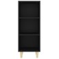vidaXL Aparador de madera contrachapada negro 34,5x32,5x90 cm vidaXL Aparador de madera contrachapada negro 34,5x32,5x90 cm