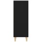 vidaXL Aparador de madera contrachapada negro 34,5x32,5x90 cm vidaXL Aparador de madera contrachapada negro 34,5x32,5x90 cm
