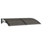 vidaXL Marquesina de puerta policarbonato negro 150x100 cm vidaXL Marquesina de puerta policarbonato negro 150x100 cm