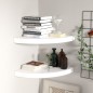 vidaXL Estante flotante de pared 2 uds MDF blanco brillo 35x35x3,8 cm vidaXL Estante flotante de pared 2 uds MDF blanco brillo 35x35x3,8 cm