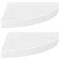 vidaXL Estante flotante de pared 2 uds MDF blanco brillo 35x35x3,8 cm vidaXL Estante flotante de pared 2 uds MDF blanco brillo 35x35x3,8 cm