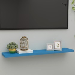 vidaXL Estante flotante de pared MDF azul 120x23,5x3,8 cm