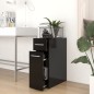 vidaXL Armario de boticario madera contrachapada negro 20x45,5x60 cm vidaXL Armario de boticario madera contrachapada negro 20x45,5x60 cm