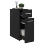 vidaXL Armario de boticario madera contrachapada negro 20x45,5x60 cm vidaXL Armario de boticario madera contrachapada negro 20x45,5x60 cm