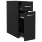 vidaXL Armario de boticario madera contrachapada negro 20x45,5x60 cm vidaXL Armario de boticario madera contrachapada negro 20x45,5x60 cm