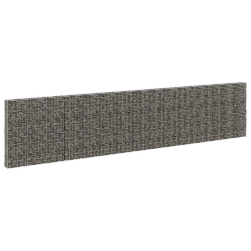 vidaXL Muro de gaviones con cubiertas acero galvanizado 900x30x200 cm