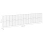 vidaXL Muro de gaviones con cubiertas acero galvanizado 900x30x200 cm