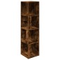 vidaXL Mueble esquina madera contrachapada roble ahumado 33x33x132 cm