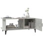 vidaXL Mesa de centro madera contrachapada gris hormigón 90x50x40 cm vidaXL Mesa de centro madera contrachapada gris hormigón 90x50x40 cm