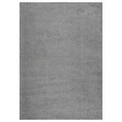 vidaXL Alfombra de pelo largo gris 120x170 cm