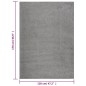 vidaXL Alfombra de pelo largo gris 120x170 cm vidaXL Alfombra de pelo largo gris 120x170 cm