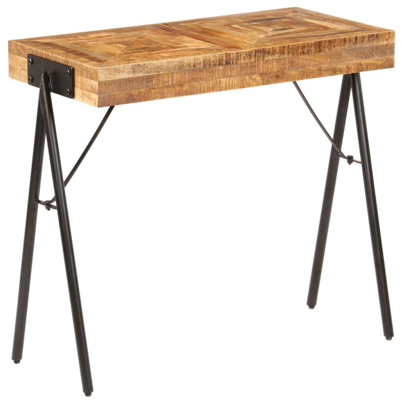 vidaXL Mesa consola de madera maciza de mango 80x40x75 cm