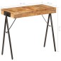 vidaXL Mesa consola de madera maciza de mango 80x40x75 cm