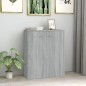 vidaXL Aparador de madera contrachapada gris Sonoma 60x30x75 cm