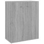 vidaXL Aparador de madera contrachapada gris Sonoma 60x30x75 cm