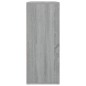 vidaXL Aparador de madera contrachapada gris Sonoma 60x30x75 cm