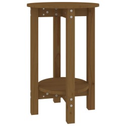 vidaXL Mesa de centro de madera maciza de pino marrón miel Ø40x60 cm